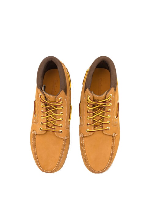 AUTHENTIC MID Sk&oacute;rzane botki nubuk pszeniczny - Buty męskie