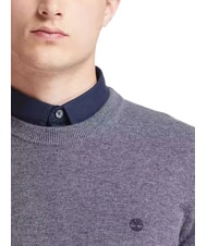 TIMBERLAND MERINO Sweter z okrągłym dekoltem z mieszanki wełny ciemny/szary/wrzosowy - Koszulki męskie - 3