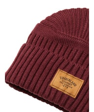 TIMBERLAND RIBBED Kapelusz z mankietem porto z brunatnym winem - Włosy - 2