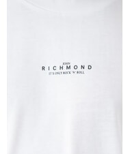 JOHN RICHMOND HERMOSO Koszulka bawełniana z logo biały/czarny - Koszulki męskie - 3