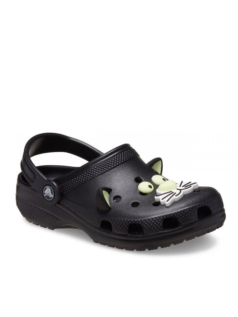 CLASSIC GLOW BLACK CAT CLOG T Sabot kapciowy czarny - Buty dziecięce