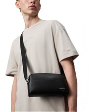 CALVIN KLEIN CKJ MONO LOGO Torba pozioma na czarno - Torby na ramię męskie - 4