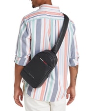 TOMMY HILFIGER TH CENTRAL  Duża torba czarny - Torby na ramię męskie - 4