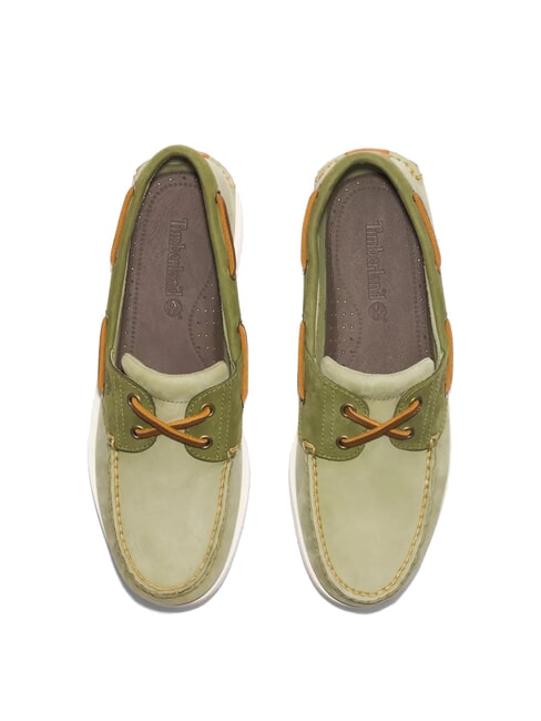CLASSIC BOAT  Buty ze sk&oacute;ry zamszowej jasnozielony - Buty męskie