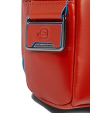PIQUADRO BLUE SQUARE Sk&oacute;rzany plecak na jedno ramię sk&oacute;ra4 - Torby na ramię męskie - 4