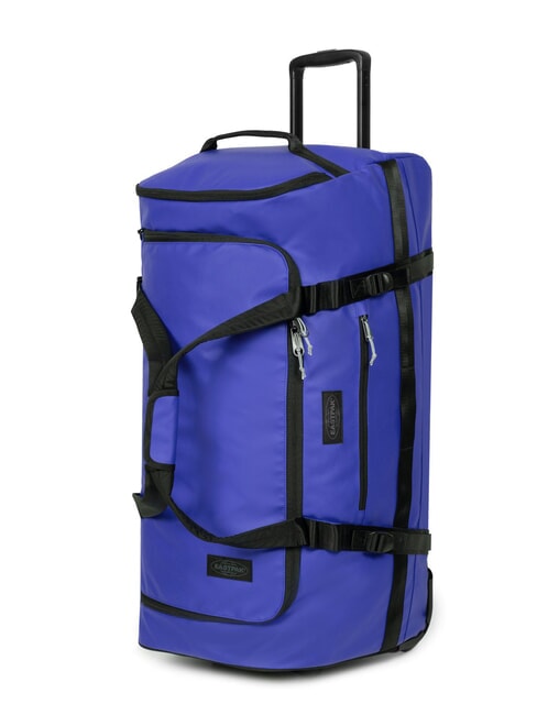 DUFFEL PACK WHEEL M Średniej wielkości wodoodporna torba podr&oacute;żna na k&oacute;łkach plandeka niebieska - W&oacute;zki p&oacute;łsztywne