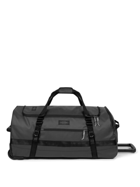 DUFFEL PACK WHEEL L Duża, wodoodporna torba podr&oacute;żna na k&oacute;łkach plandeka czarna2 - W&oacute;zki p&oacute;łsztywne