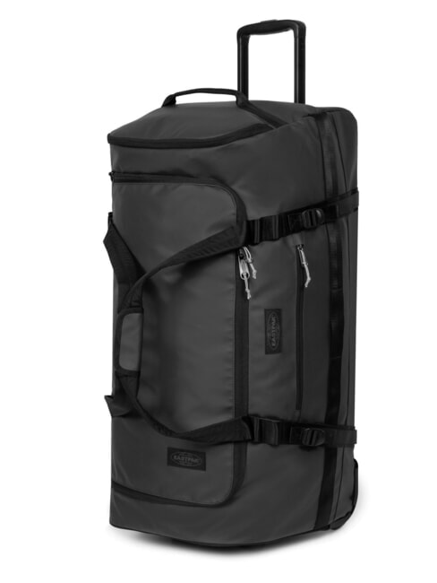 DUFFEL PACK WHEEL L Duża, wodoodporna torba podr&oacute;żna na k&oacute;łkach plandeka czarna2 - W&oacute;zki p&oacute;łsztywne