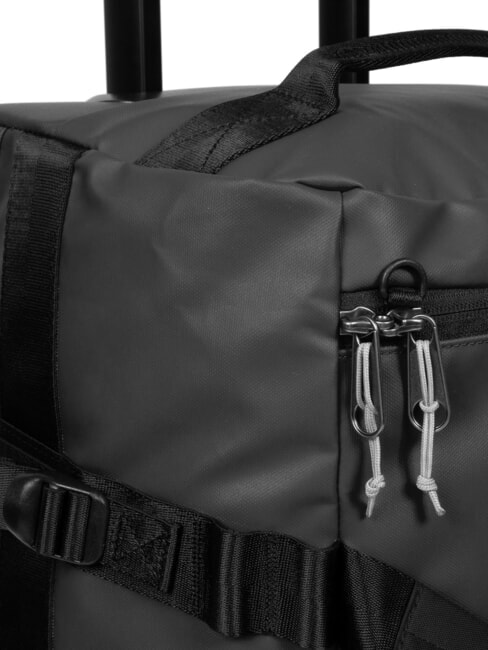 DUFFEL PACK WHEEL S Mała wodoodporna torba podr&oacute;żna na k&oacute;łkach plandeka czarna2 - Bagaż podręczny