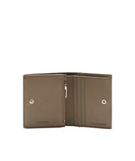 CALVIN KLEIN CK LEATHER Pionowy portfel sk&oacute;rzany kolor ciemnoszary - Portfele męskie - 2