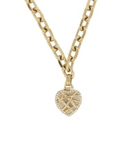 GUESS HEART CAGE Naszyjnik łańcuszkowy z sercem - Naszyjniki