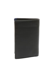 SPALDING STRIPE  Pionowy portfel sk&oacute;rzany czarny/granatowy - Portfele męskie - 3