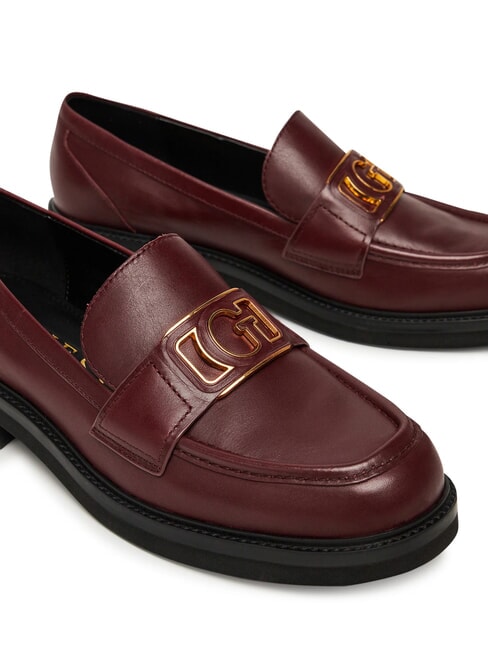 SHUTTLE3 Mokasyn sk&oacute;rzany CZERWONY - Buty damskie