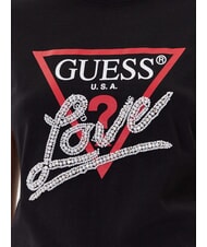 GUESS PEARLS LOVE TRIANGLE Koszulka z nadrukiem i aplikacjami odrzutowiec - Koszulki i topy damskie - 3