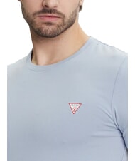 GUESS ORIGINAL Koszulka z logo niebieski aureol - Koszulki męskie - 3