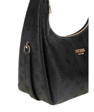GUESS PHOEBE Torba na ramię czarne logo - Torby damskie - 3