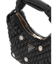 GUESS EVERLEE Torba na ramię Hobo CZARNY - Torby damskie - 3