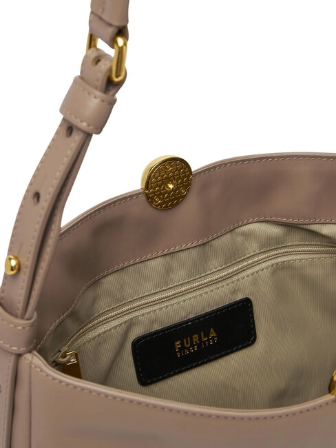 SFERA SOFT  Sk&oacute;rzana torba na ramię fiołkowor&oacute;żowy - Torby damskie