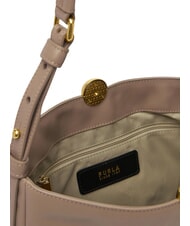FURLA SFERA SOFT  Sk&oacute;rzana torba na ramię fiołkowor&oacute;żowy - Torby damskie - 4