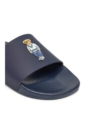 RALPH LAUREN POLO SLIDE Kapcie niedźwiedź dziedzictwa - marynarka wojenna - Buty uniseks - 4