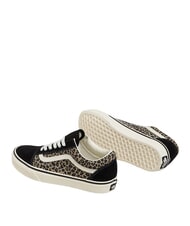 VANS OLD SKOOL COLOR THEORY Trampki pł&oacute;cienne czarny/lampart - Buty uniseks - 4