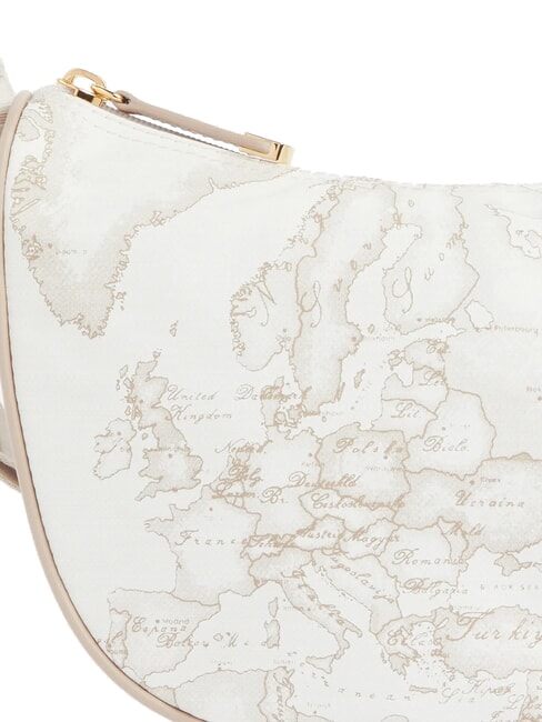 GEO CLASSIC Torba p&oacute;łksiężycowa biały - Torby damskie