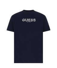 GUESS BSC EMBROIDERY LOGO Koszulka bawełniana z haftowanym logo inteligentny niebieski multi - Koszulki męskie - 4