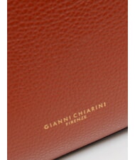GIANNI CHIARINI HELENA ROUND Mała sk&oacute;rzana torba na ramię ceglasty - Torby damskie - 5