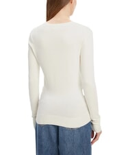 GUESS KENZIE LOGO Sweter z dekoltem w serek - Koszulki damskie