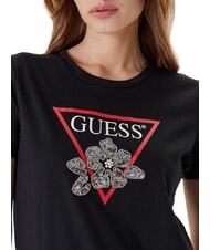 GUESS FLOWER BLING Koszulka z nadrukiem i aplikacją odrzutowiec - Koszulki i topy damskie - 3