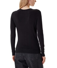GUESS KIARA TRIANGLE LOGO Sweter z okrągłym dekoltem i kryształkami - Koszulki damskie