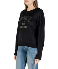 GUESS LEIGHTON LOGO Sweter z okrągłym dekoltem odrzutowiec - Koszulki damskie - 3