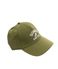 SUN68 LOGO Czapka baseballowa ciemne wojsko - Włosy - 2