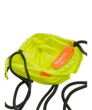 SUN68 NYLON Plecak ze ściągaczem fluorescencyjny ż&oacute;łty - Plecaki szkolne i rekreacyjne - 6