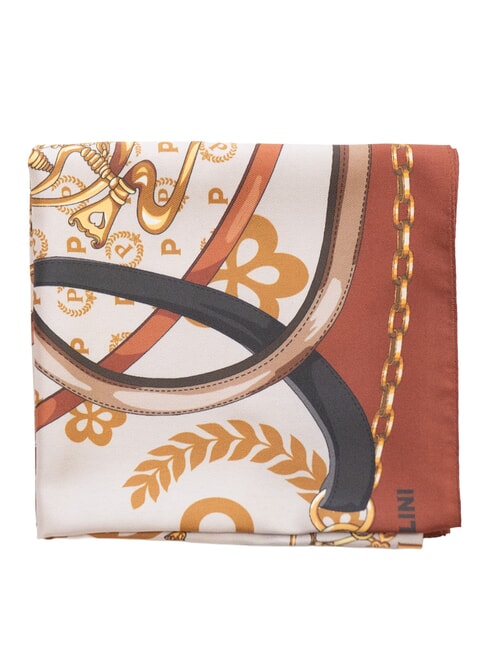 HEARTS TWILL Szalik brązowy łańcuch - Szaliki