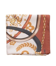 POLLINI HEARTS TWILL Szalik brązowy łańcuch - Szaliki - 3