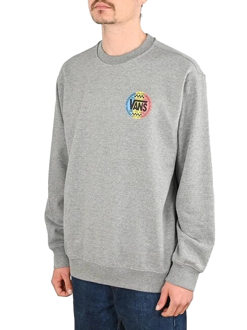 RETRO CO Bluza z okrągłym dekoltem i nadrukami łyżwa cement wrzos - Bluzy męskie