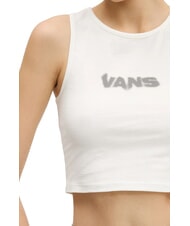 VANS BLUR Top z nadrukiem z logo, kr&oacute;tki top ptasie mleczko - Koszulki i topy damskie - 3
