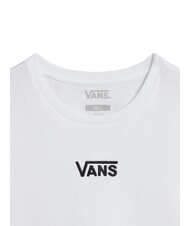 VANS FLYING V Koszulka z kr&oacute;tkim topem i logo biały - Koszulki i topy damskie - 4