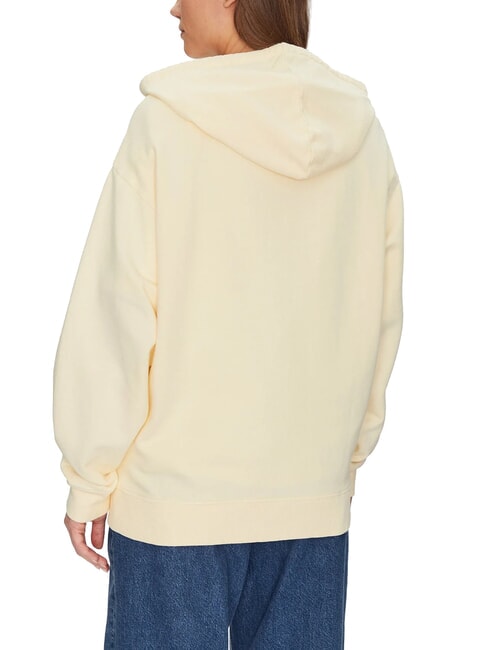 EVERYDAY Bluza z kapturem zapinana na suwak lukier cytrynowy - Bluzy damskie