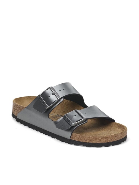 ARIZONA Metalowe sandały typu kapcie czarny - Buty damskie