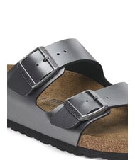 BIRKENSTOCK ARIZONA Metalowe sandały typu kapcie czarny - Buty damskie - 5