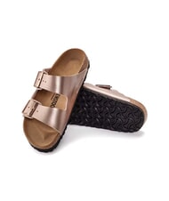 BIRKENSTOCK ARIZONA Metalowe sandały typu kapcie miedź - Buty damskie - 6
