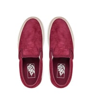 VANS CLASSIC Sk&oacute;rzane trampki typu slip-on rododendron - Buty uniseks - 3