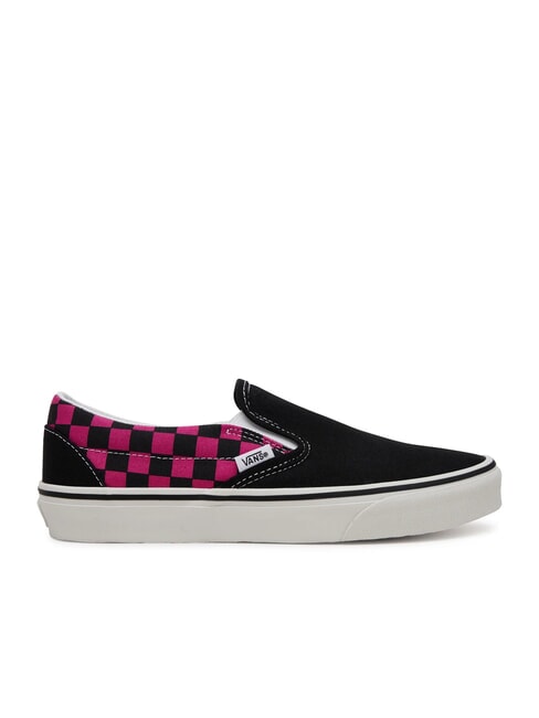 CLASSIC POP CHECK Wsuwane trampki w kratkę malina r&oacute;ża - Buty uniseks