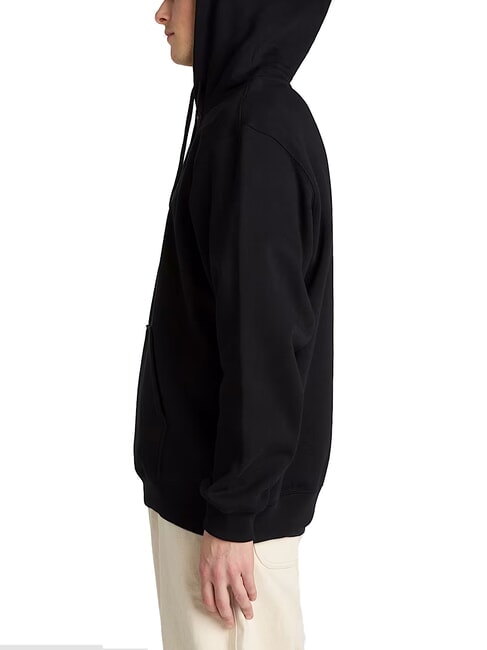 LEFT CHEST II LOOSE Bluza z kapturem czarny - Bluzy męskie