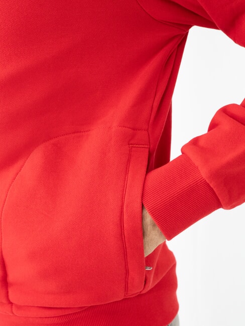 MINI LOGO Bluza z kapturem zapinana na suwak ognistoczerwony - Bluzy męskie