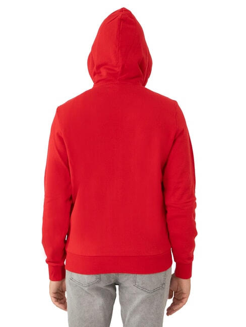 MINI LOGO Bluza z kapturem zapinana na suwak ognistoczerwony - Bluzy męskie
