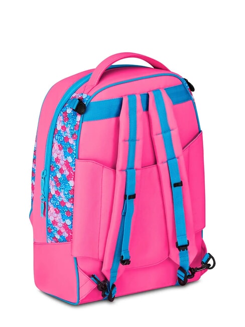 FEVER 3-kołowy, odpinany plecak na k&oacute;łkach fluorescencyjny turkus - Plecaki z w&oacute;zkiem