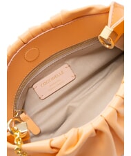 COCCINELLE DRAP SMOOTH Torebka ze sk&oacute;ry nappa z łańcuszkiem wsch&oacute;d słońca - Torby damskie - 4
